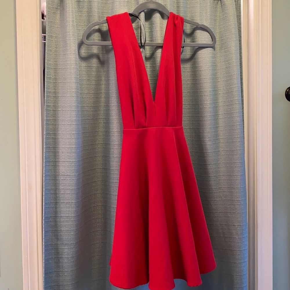 Adorable bright red mini dress NWTs! Never worn!